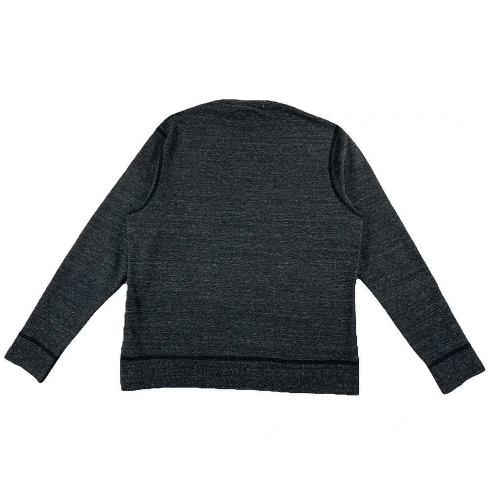 Flint & Tinder French Terry Pocket Crew‎ Sweatshirt Dark Gray USA Men's Large